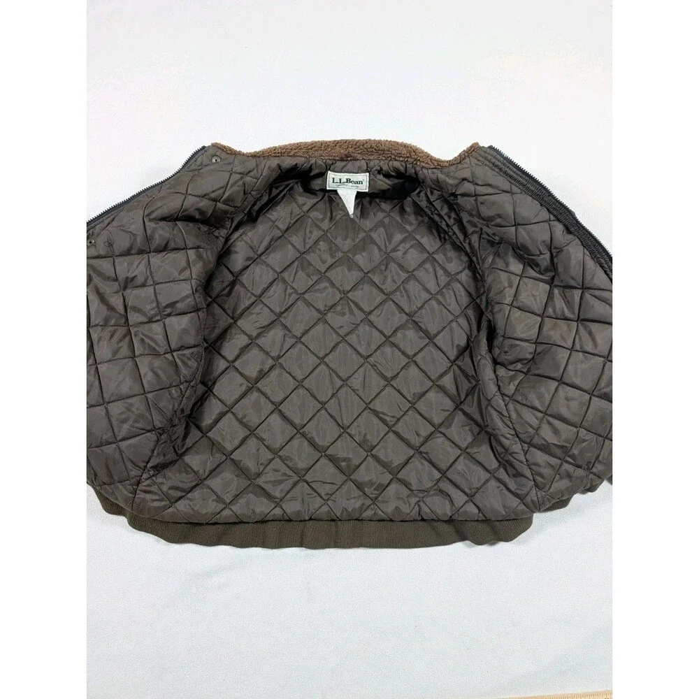 Vtg LL Bean Mossy Oak Breakup Leaf Camo Jacket Zip Sz M Hunting Camouflage - Picture 4 of 7